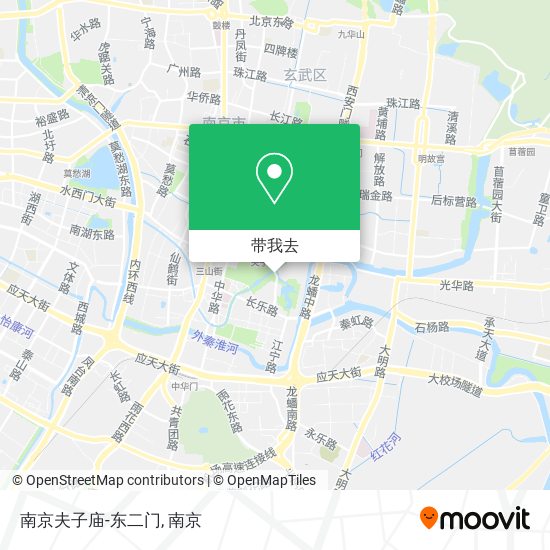 南京夫子庙-东二门地图