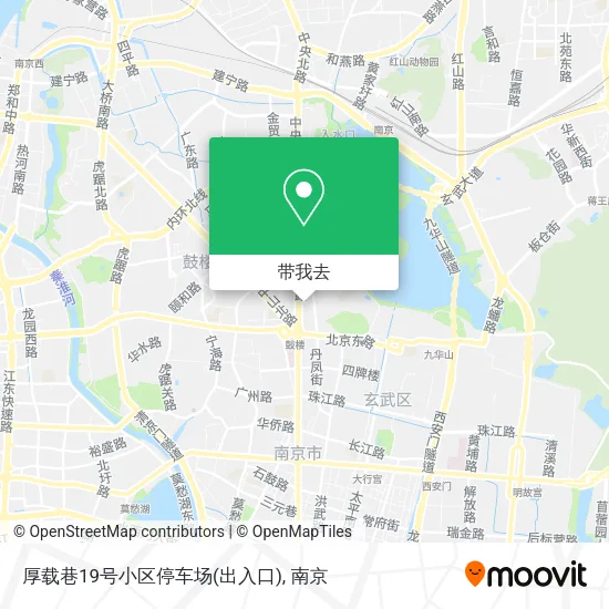 厚载巷19号小区停车场(出入口)地图