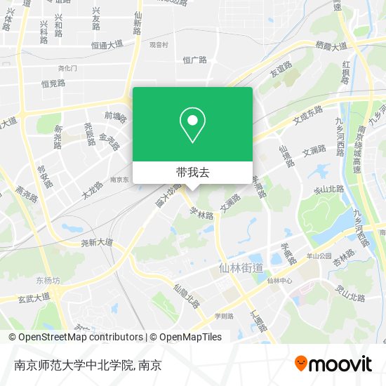 南京师范大学中北学院地图