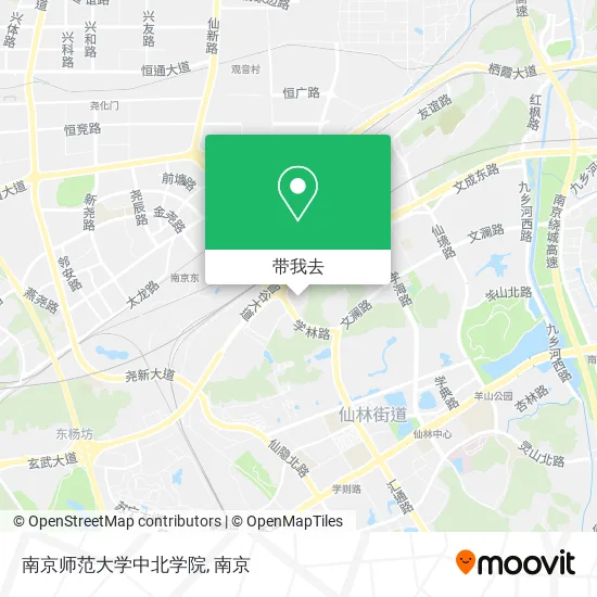 南京师范大学中北学院地图