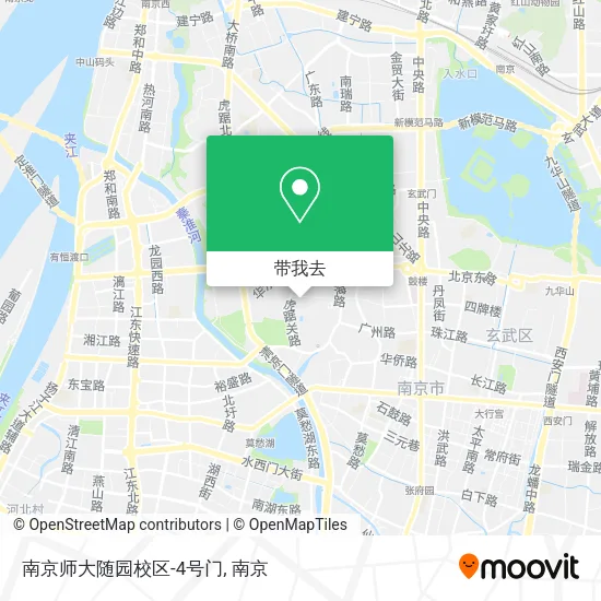 南京师大随园校区-4号门地图