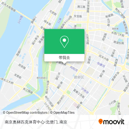 南京奥林匹克体育中心-北便门地图