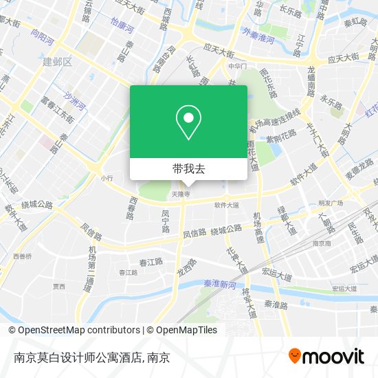 南京莫白设计师公寓酒店地图