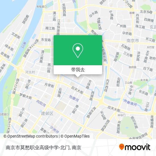 南京市莫愁职业高级中学-北门地图