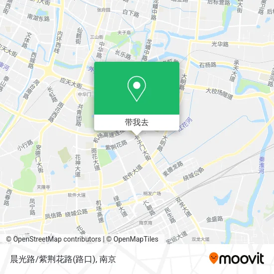 晨光路/紫荆花路(路口)地图