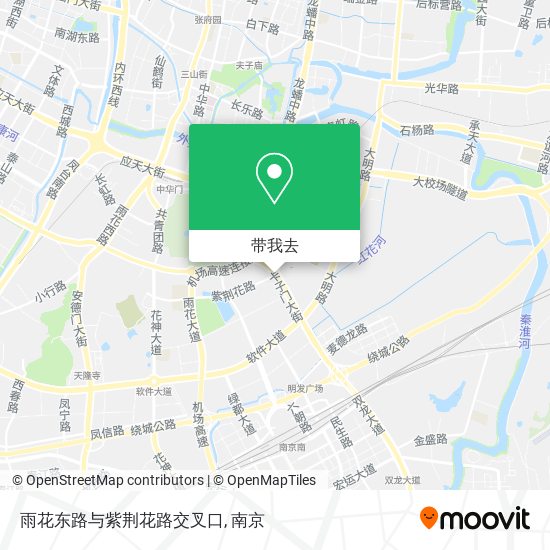 雨花东路与紫荆花路交叉口地图