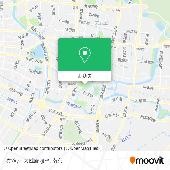 秦淮河-大成殿照壁地图
