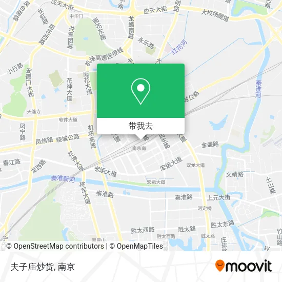 夫子庙炒货地图