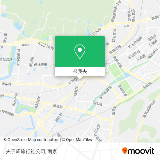 夫子庙旅行社公司地图
