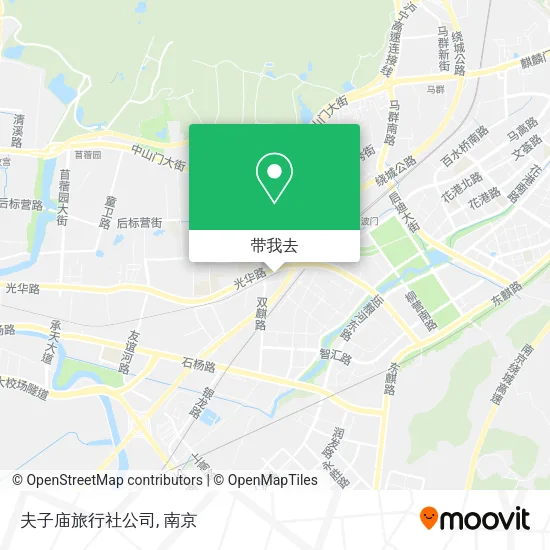 夫子庙旅行社公司地图