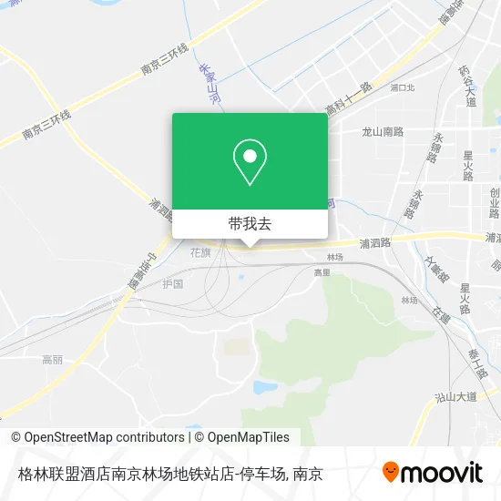 格林联盟酒店南京林场地铁站店-停车场地图