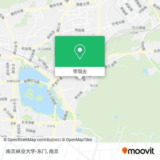 南京林业大学-东门地图
