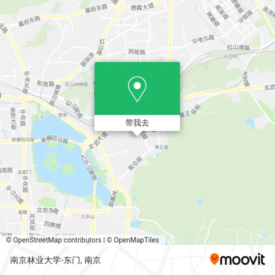 南京林业大学-东门地图