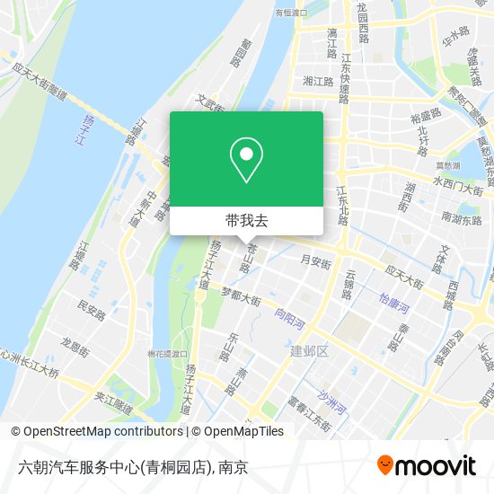 六朝汽车服务中心(青桐园店)地图