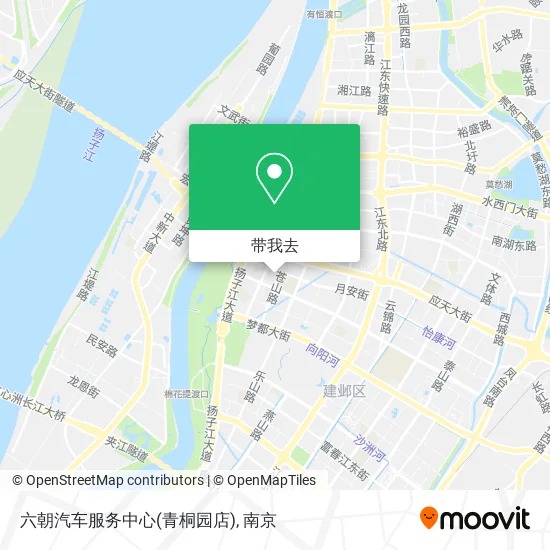 六朝汽车服务中心(青桐园店)地图