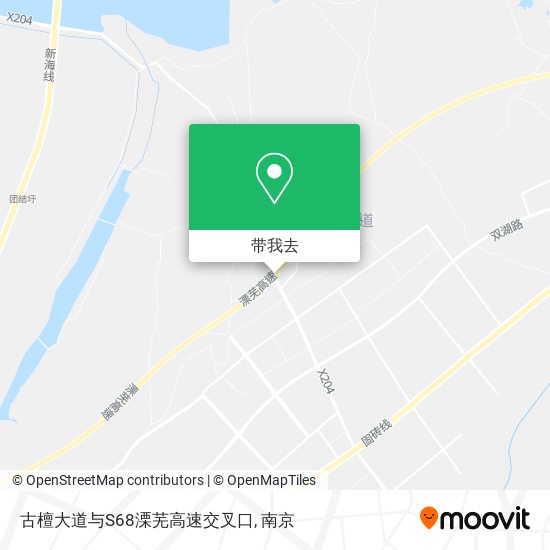 古檀大道与S68溧芜高速交叉口地图