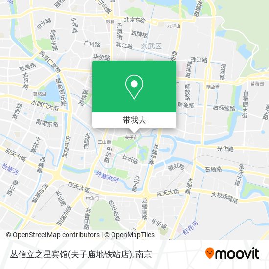 丛信立之星宾馆(夫子庙地铁站店)地图