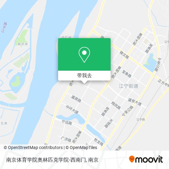 南京体育学院奥林匹克学院-西南门地图