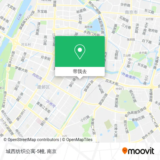 城西纺织公寓-5幢地图