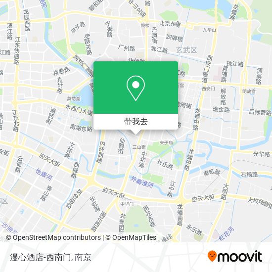 漫心酒店-西南门地图