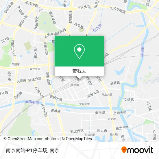 南京南站-P1停车场地图