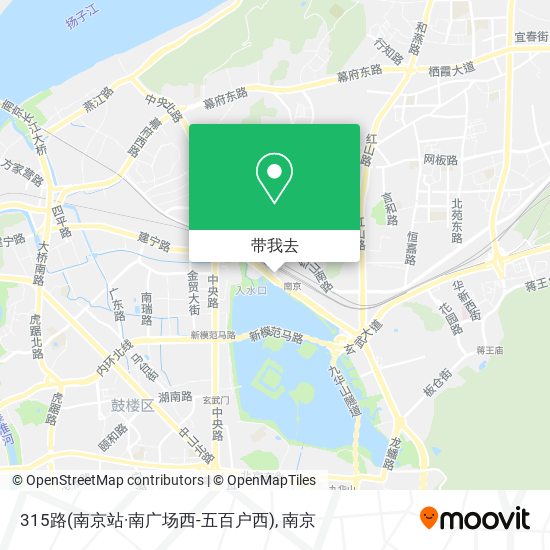 315路(南京站·南广场西-五百户西)地图