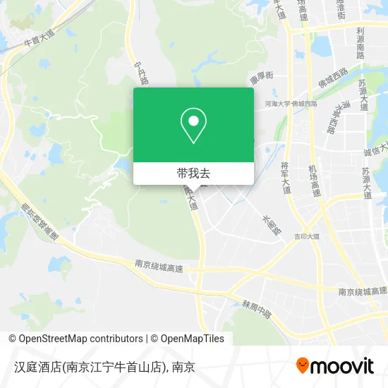 汉庭酒店(南京江宁牛首山店)地图