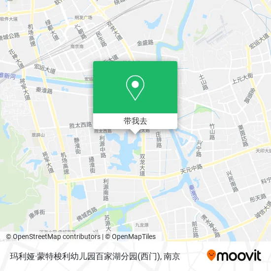 玛利娅·蒙特梭利幼儿园百家湖分园(西门)地图