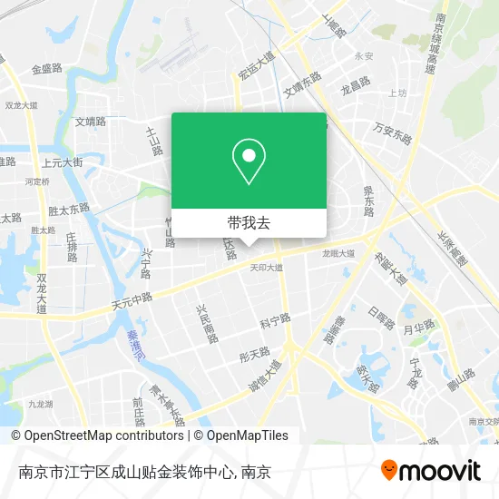 南京市江宁区成山贴金装饰中心地图