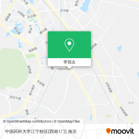 中国药科大学江宁校区(西南1门)地图