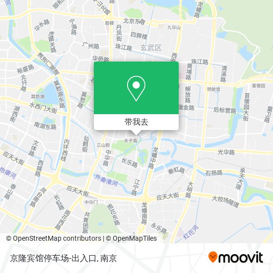 京隆宾馆停车场-出入口地图