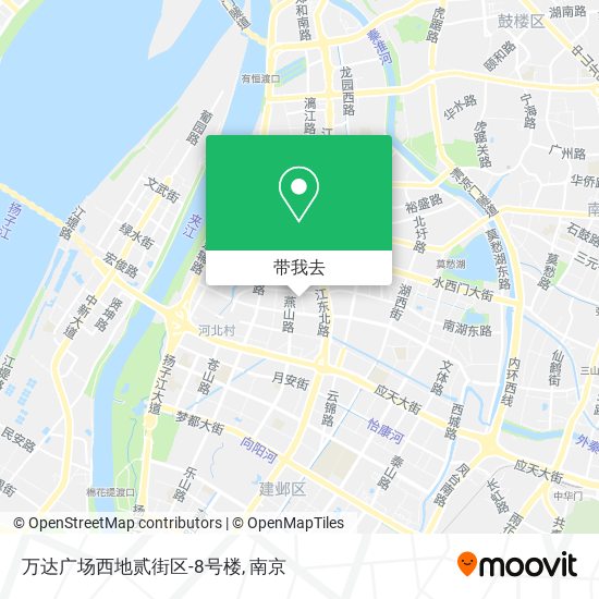 万达广场西地贰街区-8号楼地图