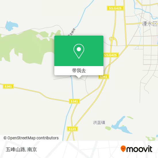 五峰山路地图