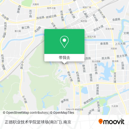 正德职业技术学院篮球场(南2门)地图