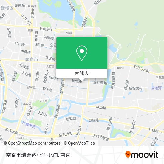 南京市瑞金路小学-北门地图