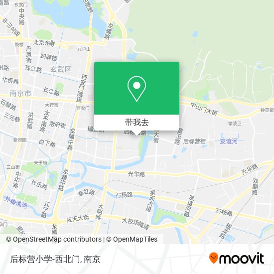 后标营小学-西北门地图