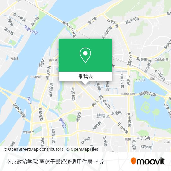 南京政治学院-离休干部经济适用住房地图