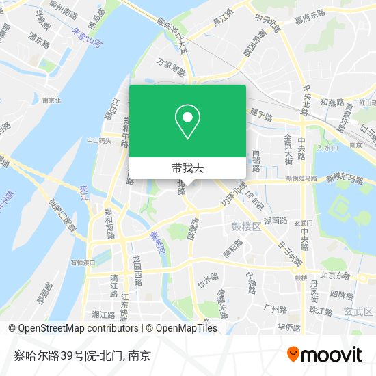 察哈尔路39号院-北门地图