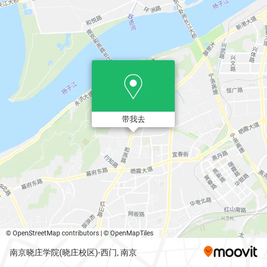 南京晓庄学院(晓庄校区)-西门地图