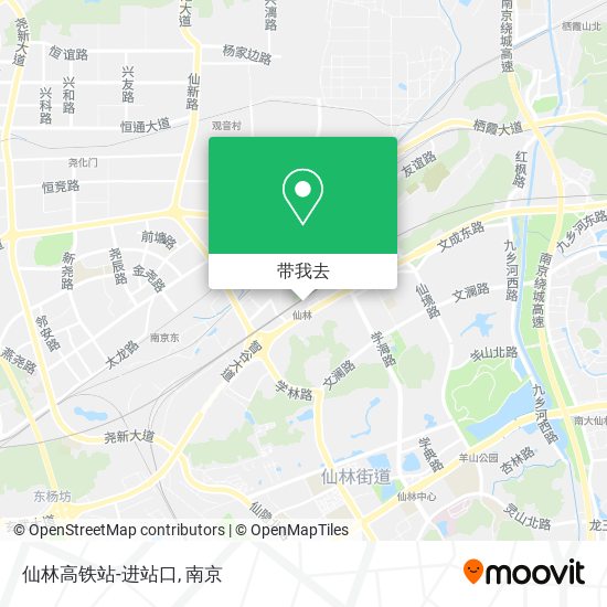 仙林高铁站-进站口地图