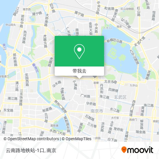 云南路地铁站-1口地图