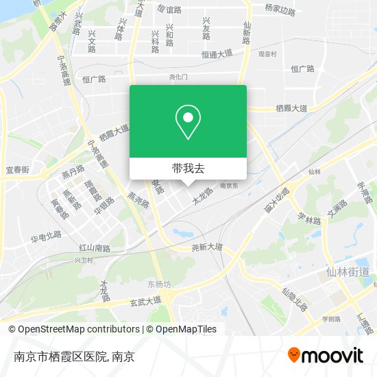 南京市栖霞区医院地图