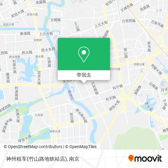 神州租车(竹山路地铁站店)地图