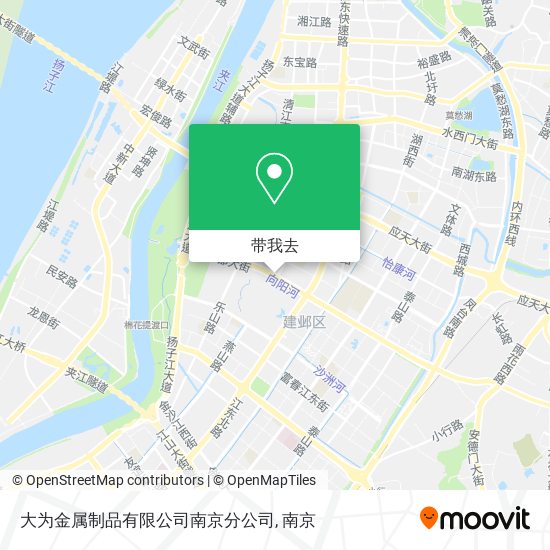 大为金属制品有限公司南京分公司地图