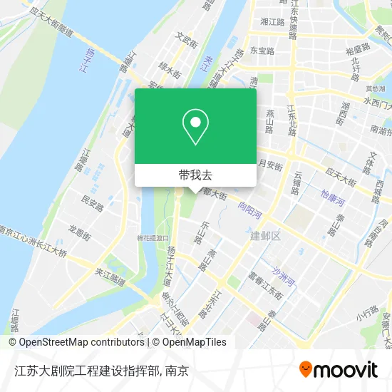 江苏大剧院工程建设指挥部地图