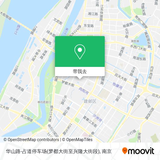 华山路-占道停车场(梦都大街至兴隆大街段)地图