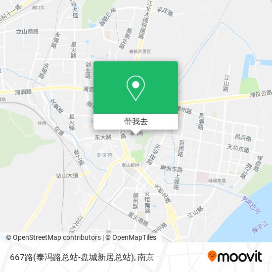667路(泰冯路总站-盘城新居总站)地图