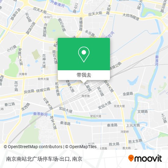 南京南站北广场停车场-出口地图
