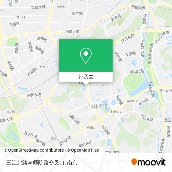 三江北路与师院路交叉口地图