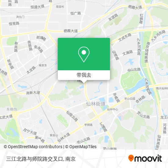 三江北路与师院路交叉口地图